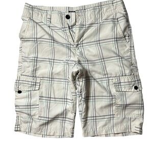 Tony HAWK Men White  shorts with black and turquoise stripes Size:29 Polyester
